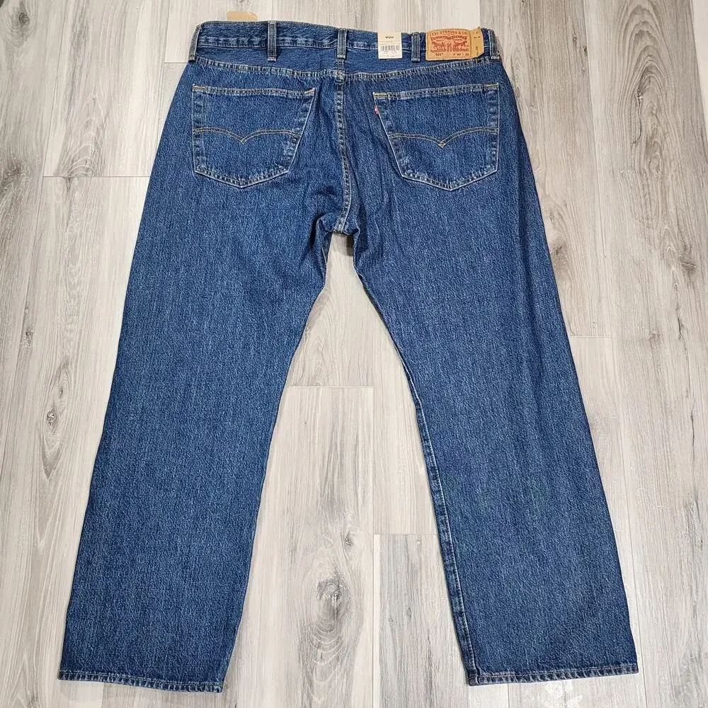 Levi's 501 Jeans Men's 40X29 Medium Wash Original New 005010194